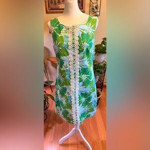 Kensie Floral Green White Size 6 Women’s Summer Sleeveless Dress